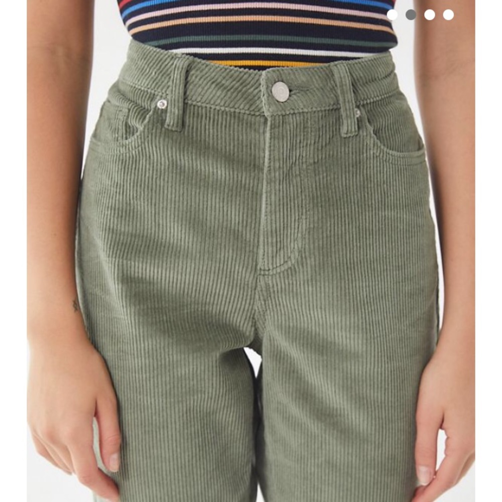 BDG green thick corduroys